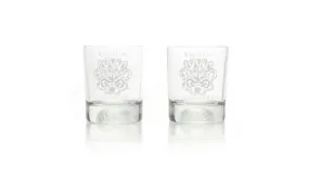 14 OZ DOUBLE OLD-FASHIONED  GLASSES. SET OF 2. 2 LOGO OPTIONS. 