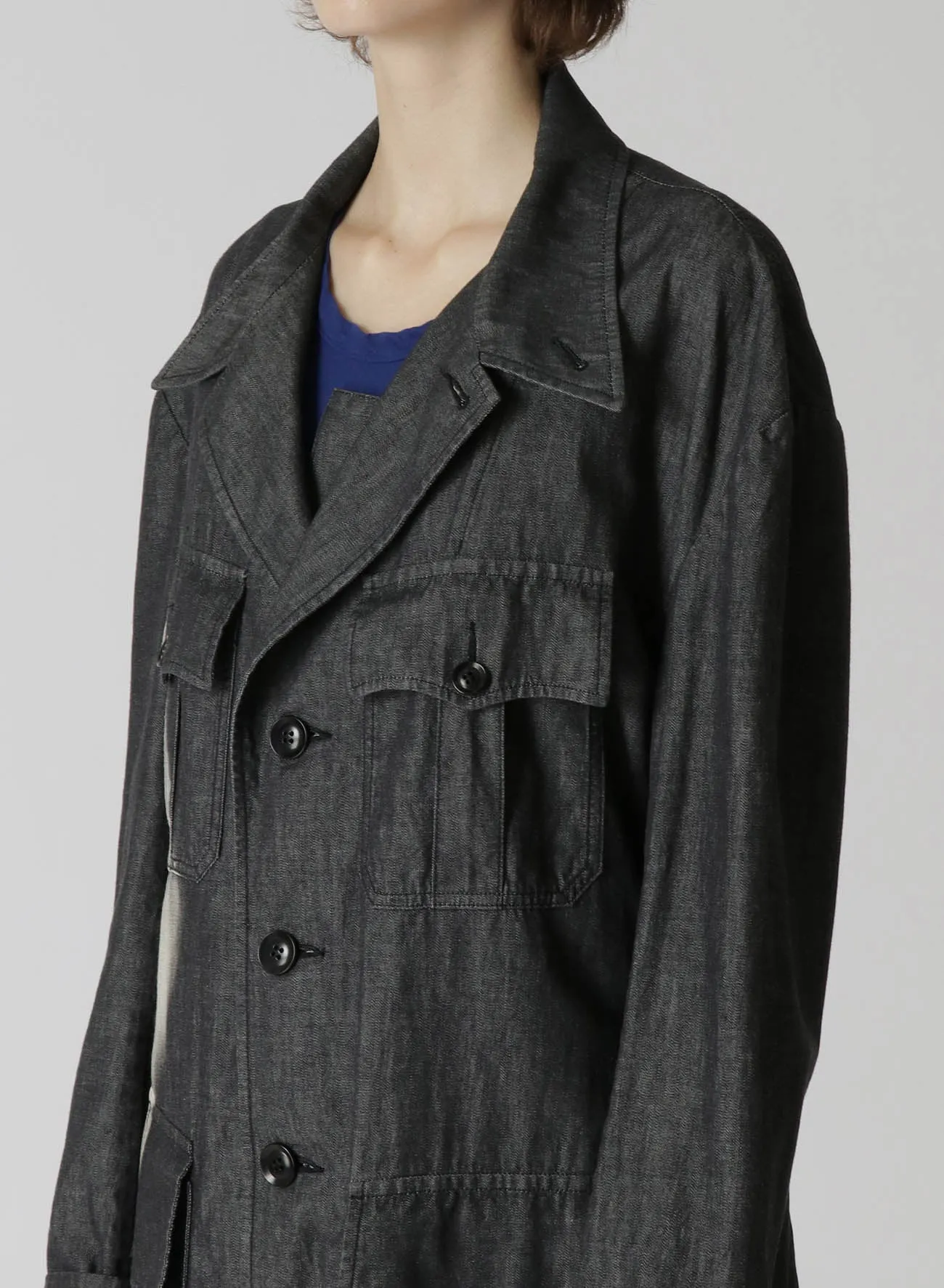 4-POCKET DENIM COAT