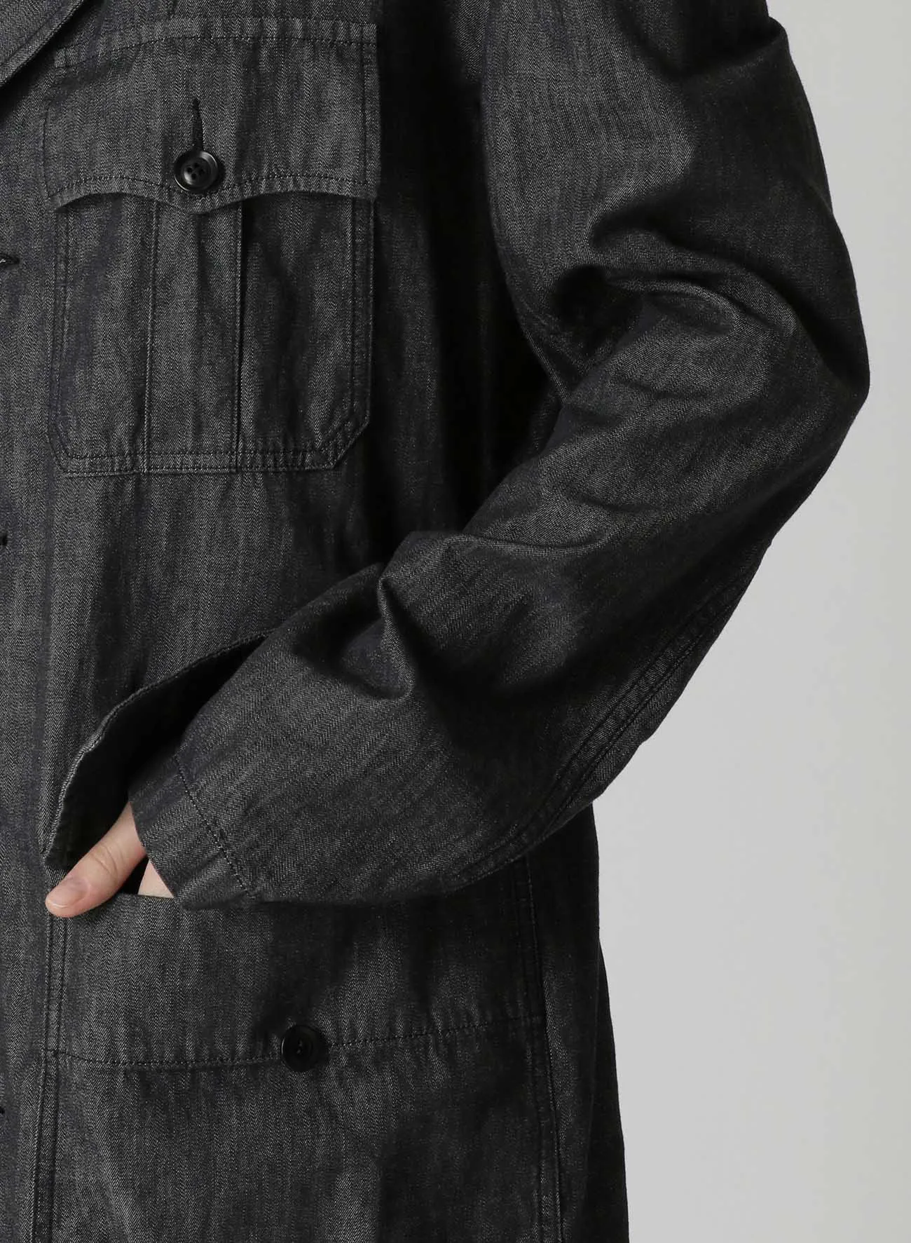 4-POCKET DENIM COAT