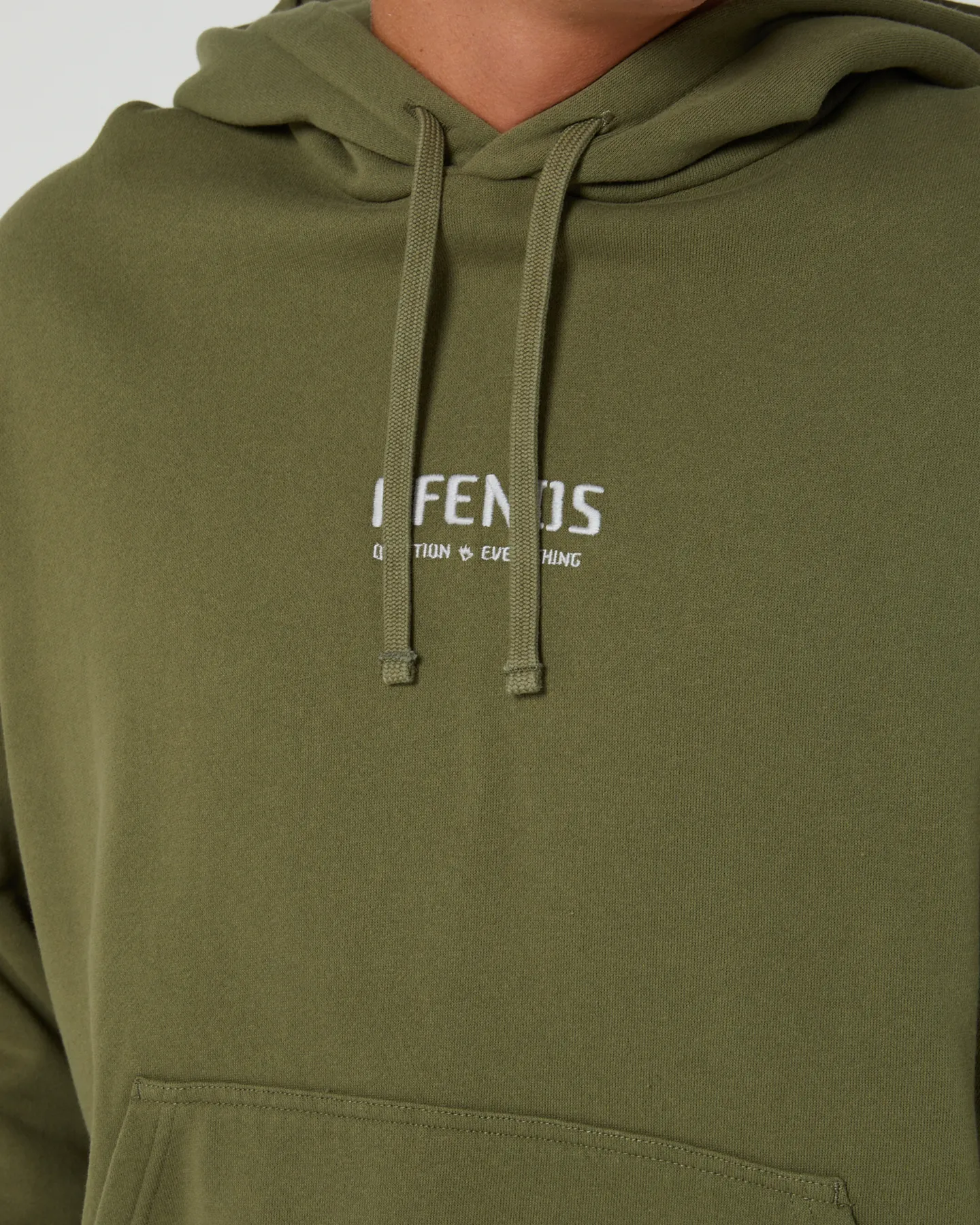 Afends Questions Recycled Pull On Hood - Military | SurfStitch