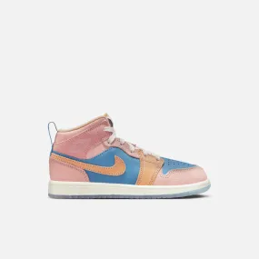 Air Jordan Kids' 1 Mid SS Zen (PS)