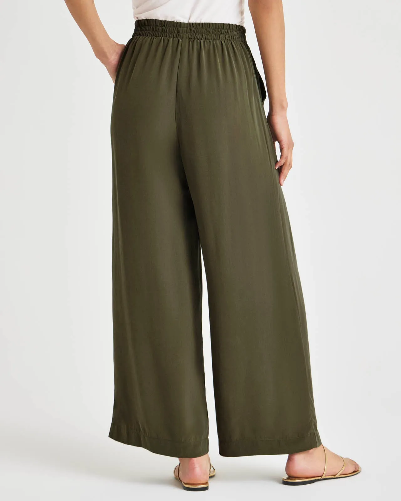 Alessandra Silk Wide Leg Pant