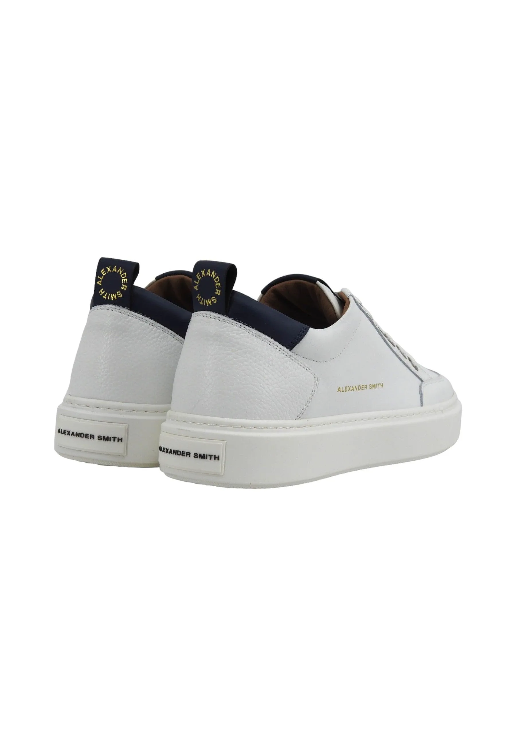 ALEXANDER SMITH Bond Sneaker Uomo White Blue BDM3301