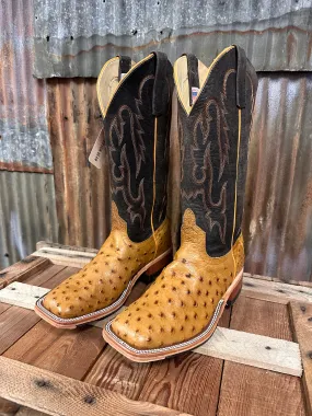 Anderson Bean Bruciato Ostrich Western Boot