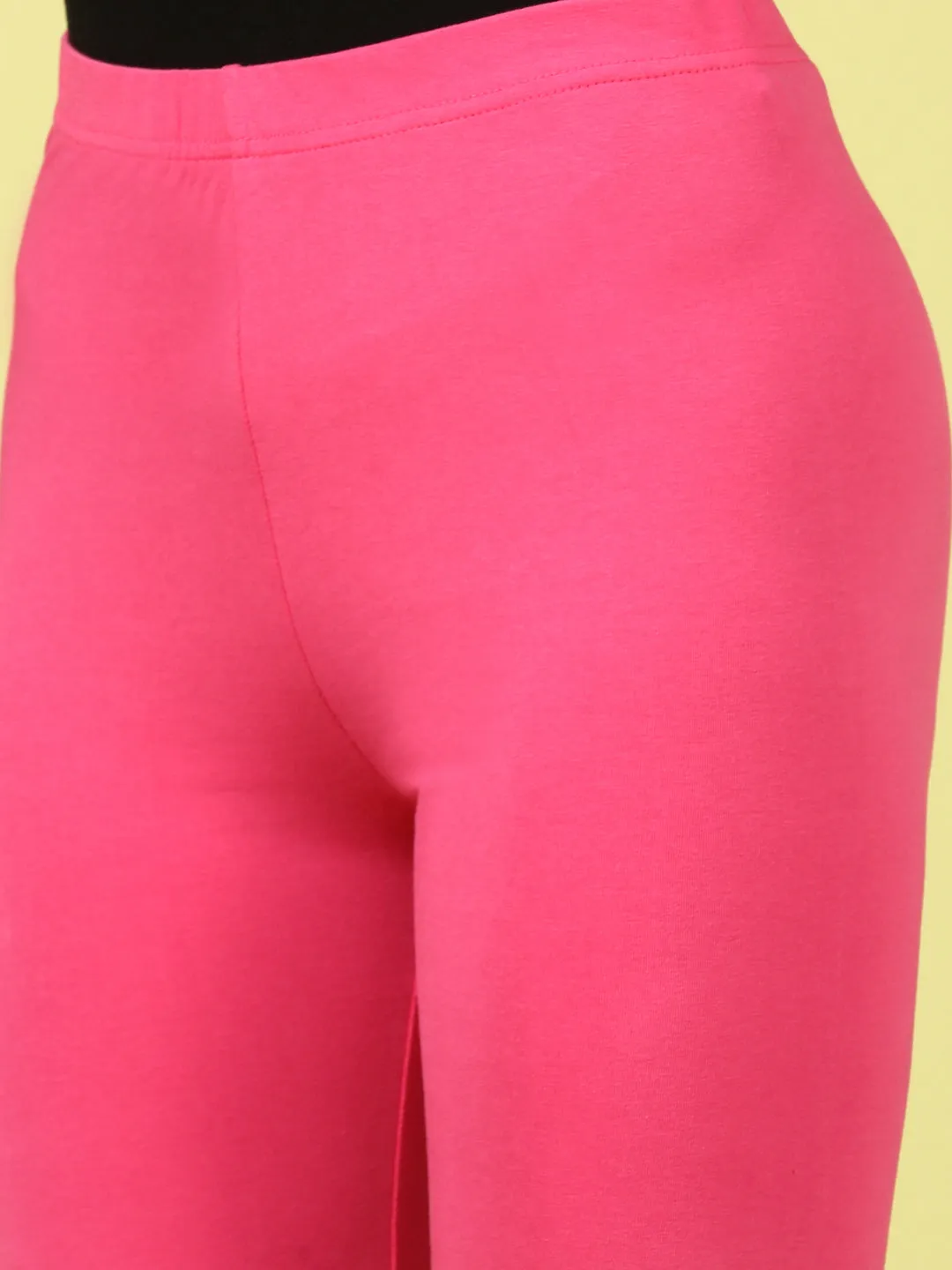 Ankle Length Leggings Cotton-Pink