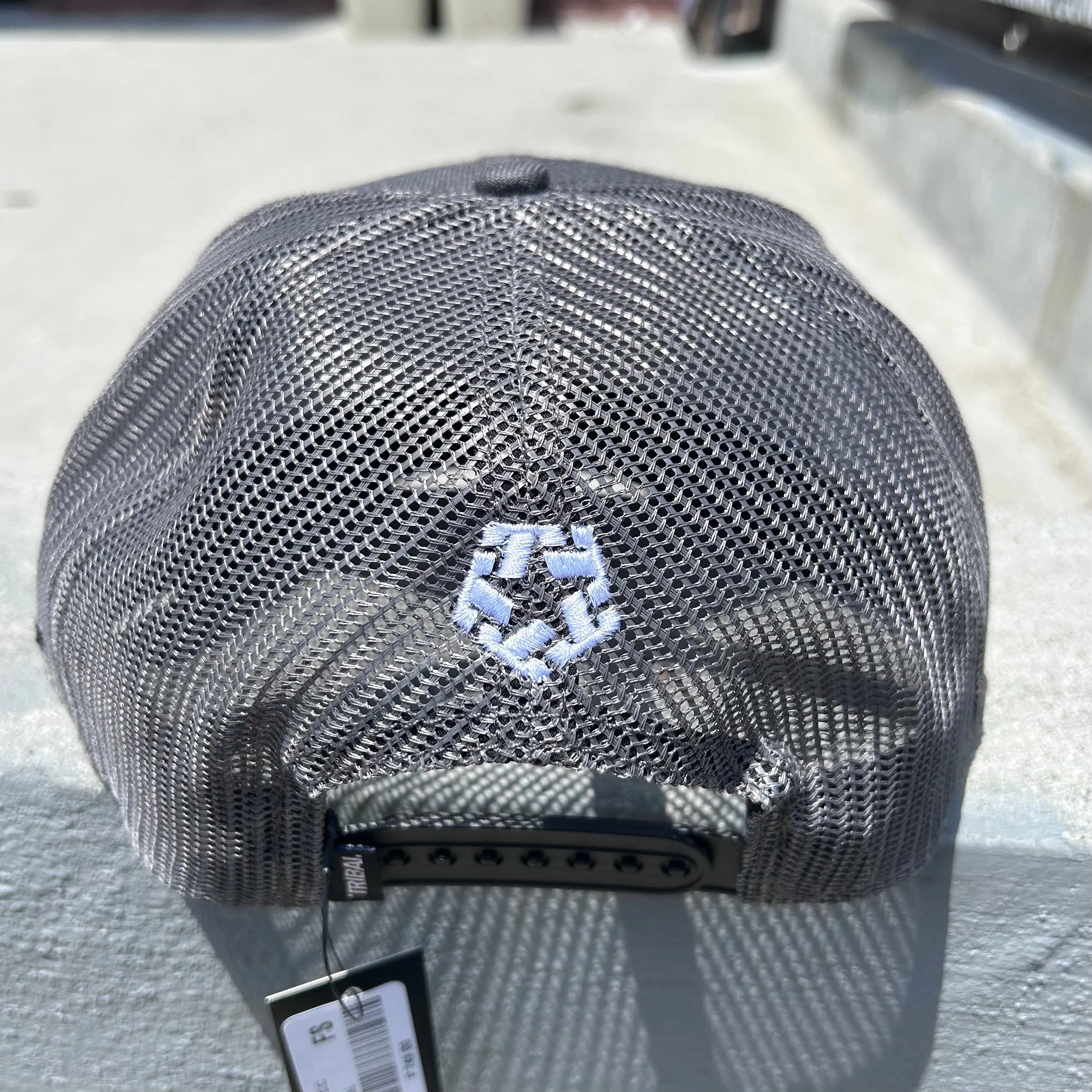 Arched Logo trucker hat (grey)