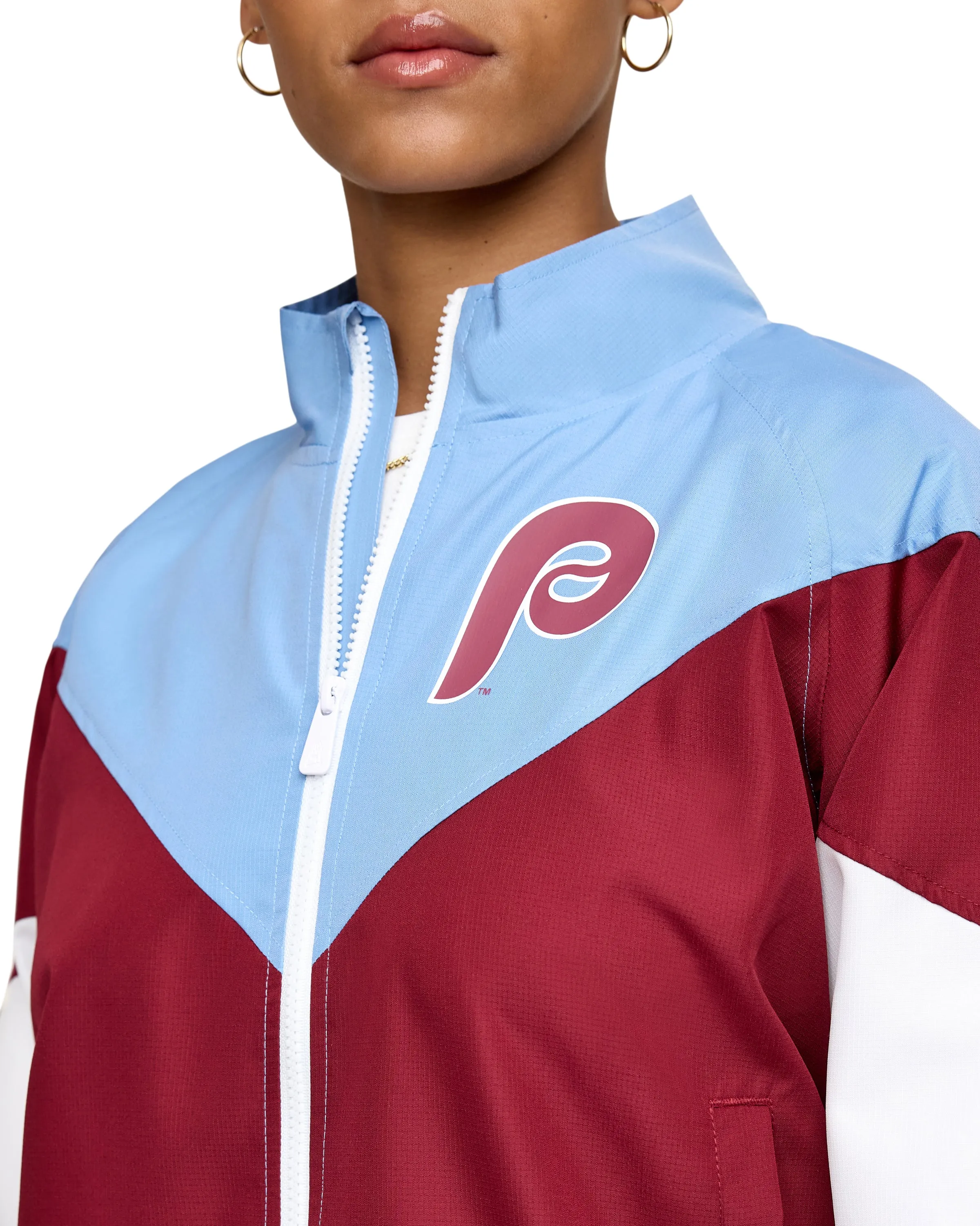 Atlanta Braves Throwback Women's Windbreaker