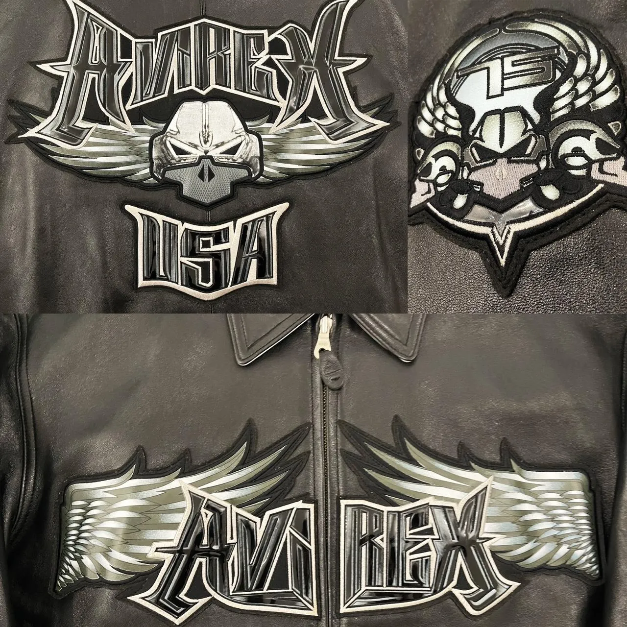 Avirex Leather Varsity Jacket