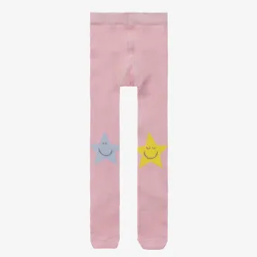 Baby Girls Pink Star Tights