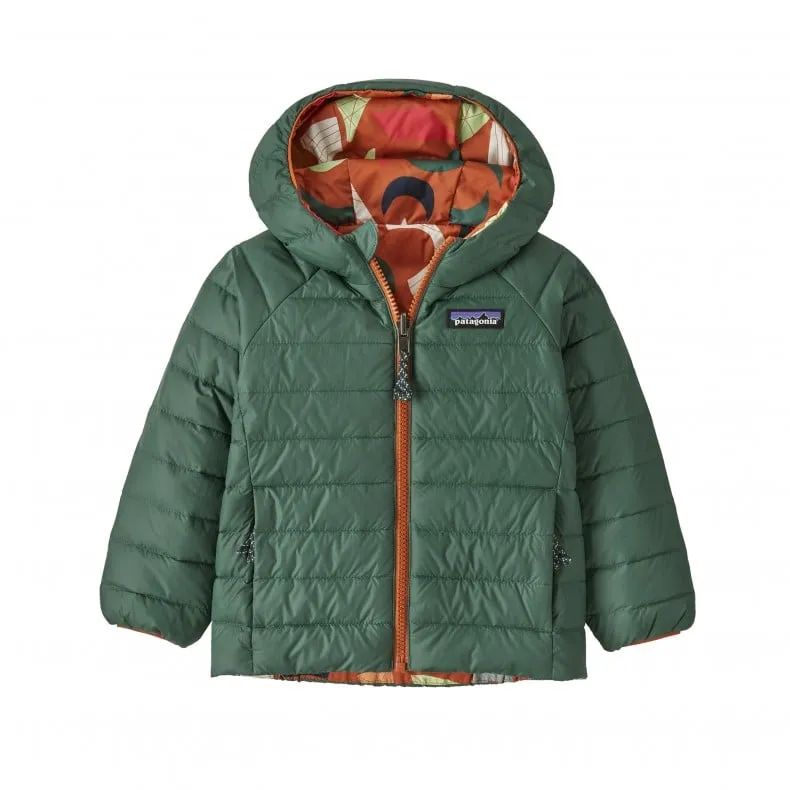 Baby Patagonia Reversible Down Sweater Hoody (Mirage: Redtail Rust)