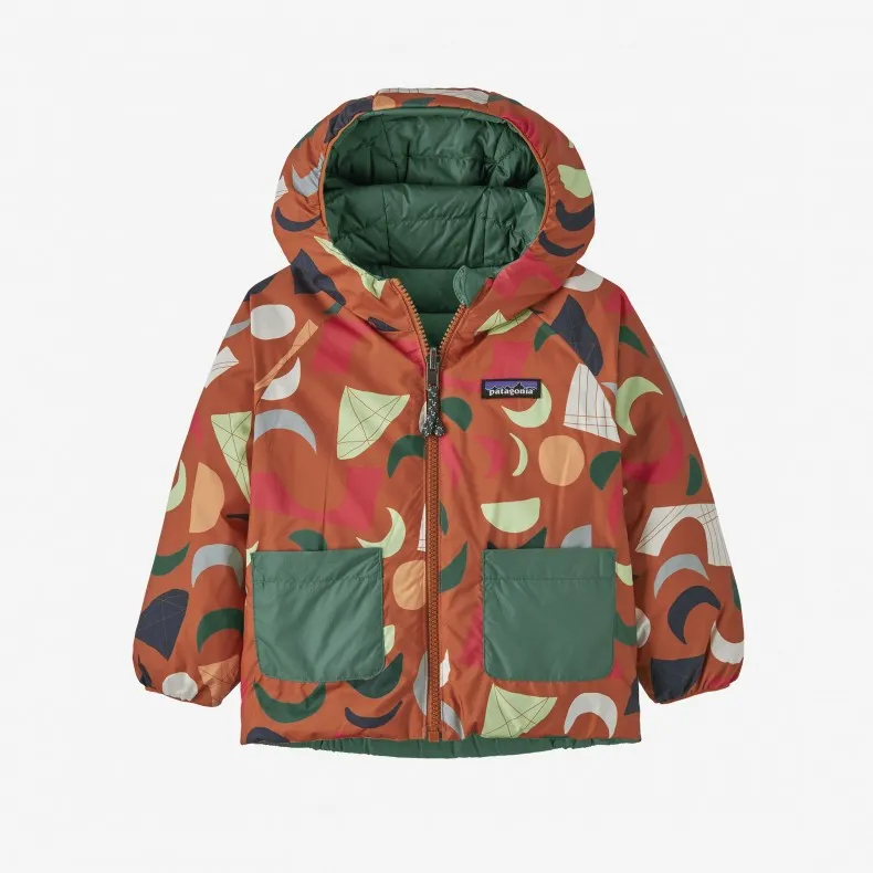 Baby Patagonia Reversible Down Sweater Hoody (Mirage: Redtail Rust)