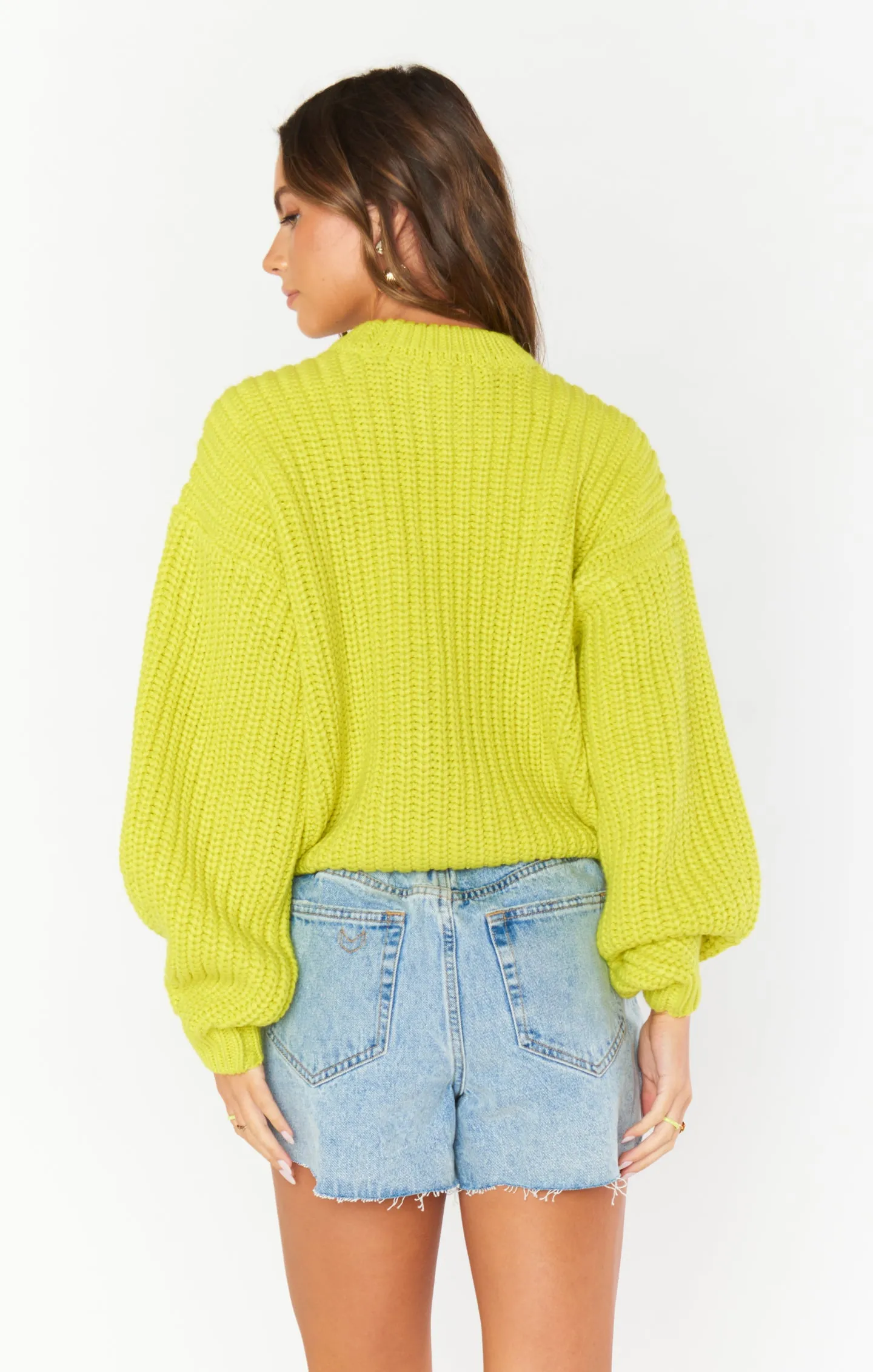 Bailey Sweater ~ Lime Knit