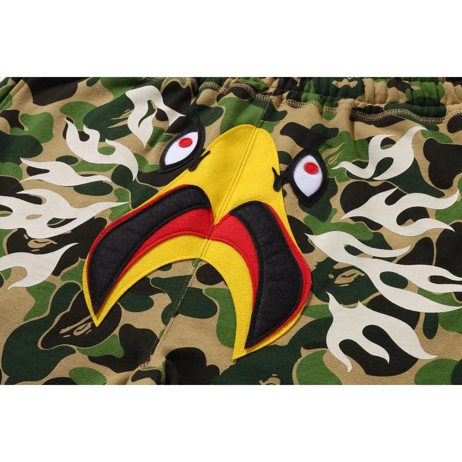 BAPE X READYMADE ABC CAMO EAGLE WIDE SWEAT SHORTS MENS