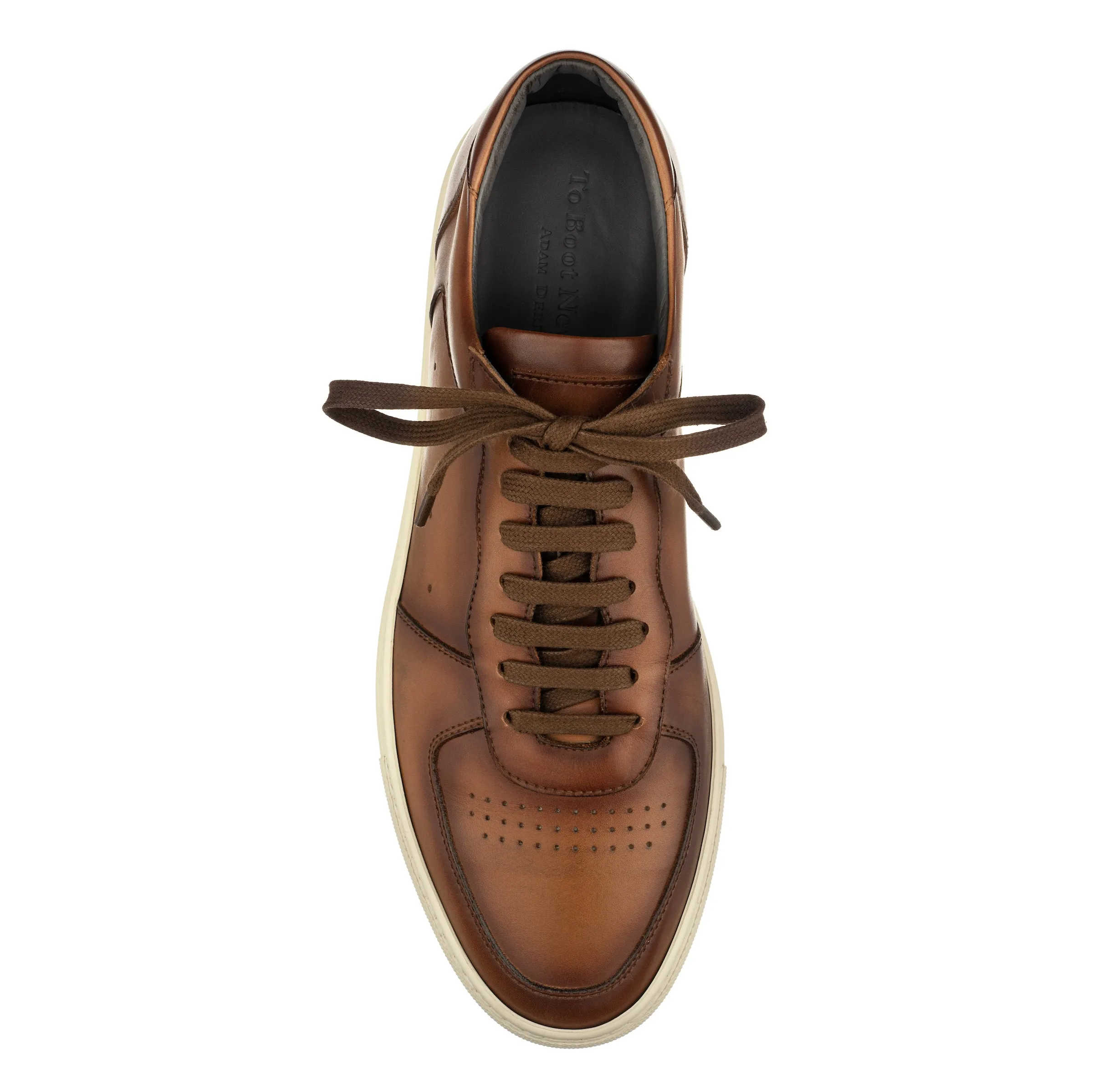 Barbera Tan Burnish Court Sneaker