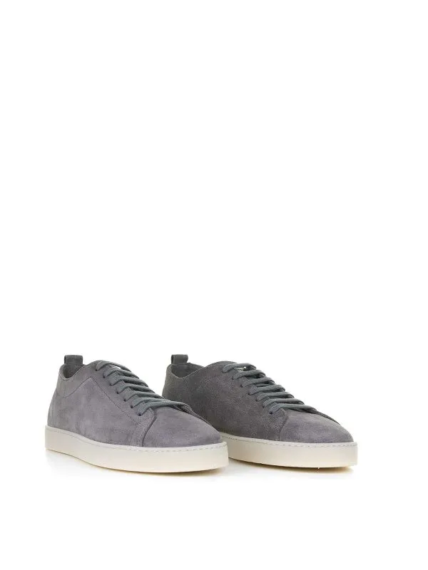 Barrett Gray Leather Sneaker