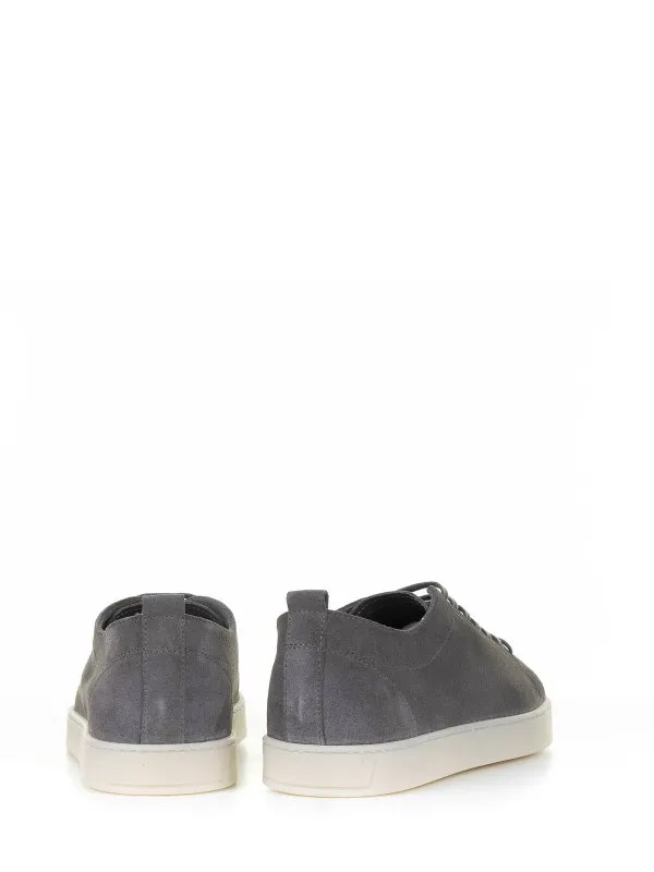 Barrett Gray Leather Sneaker