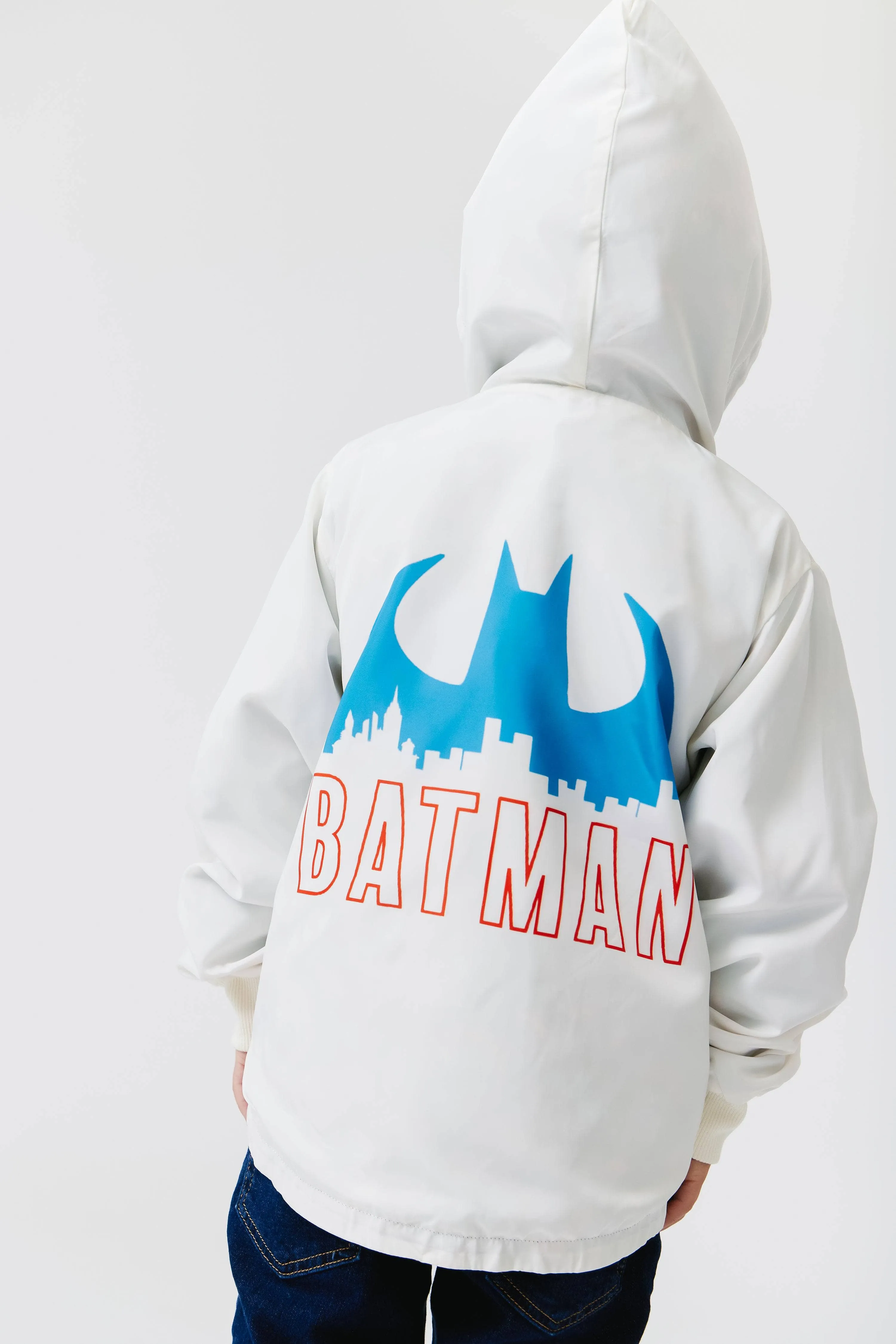 Batman Comic Windbreaker (White)