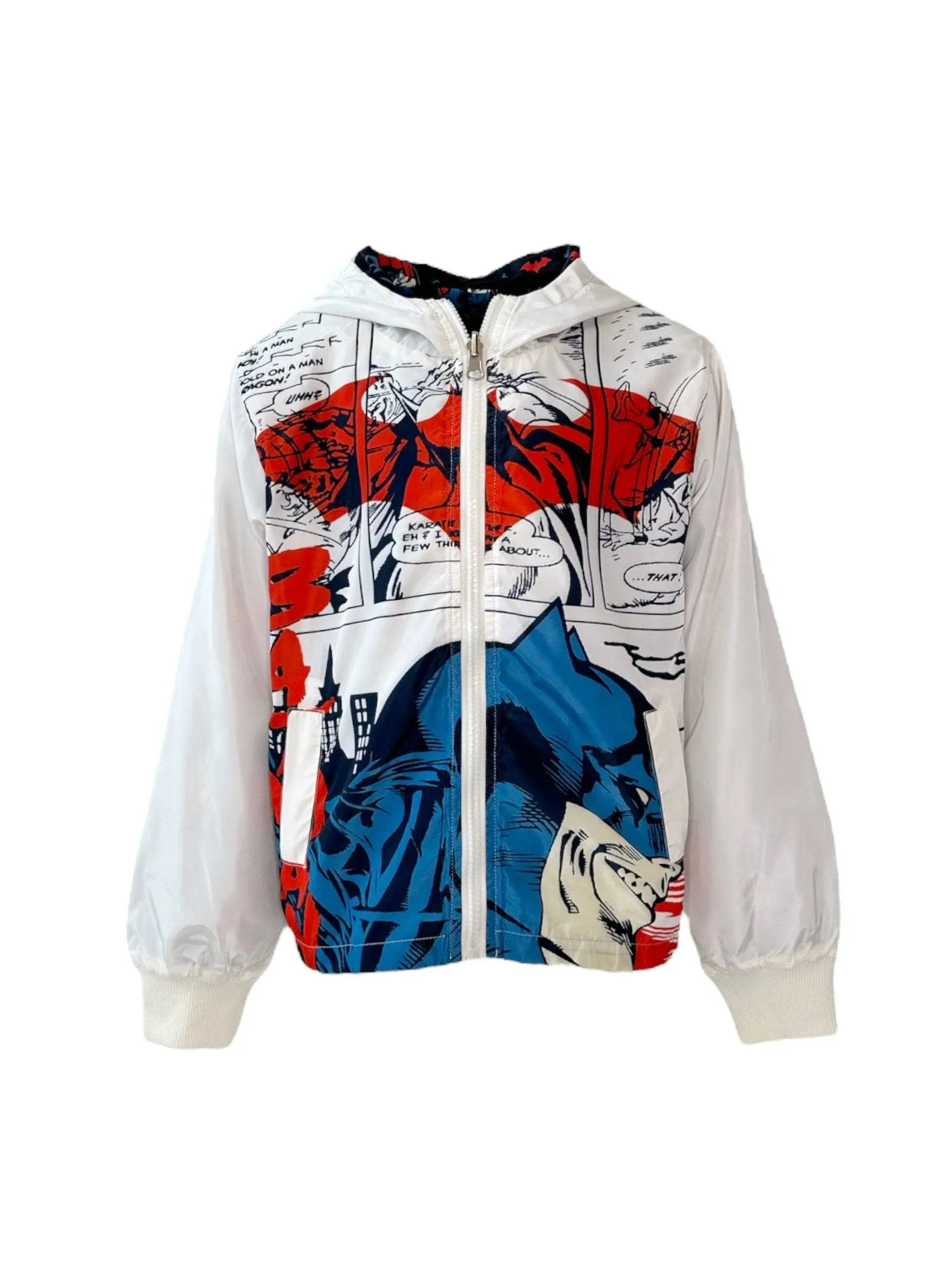 Batman Comic Windbreaker (White)