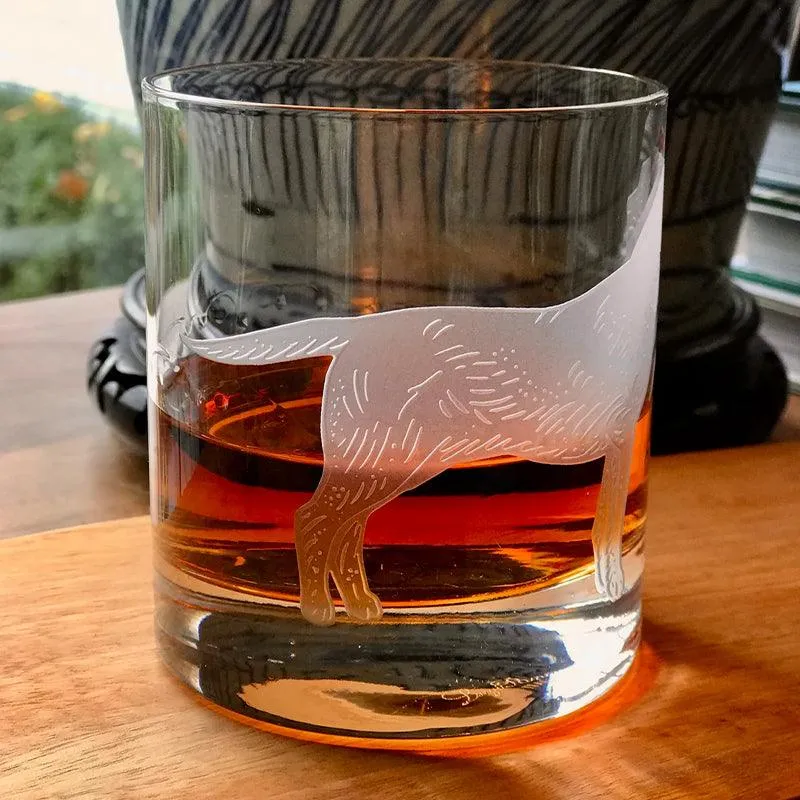 Bird Dog Double Old Fashioned Glasses