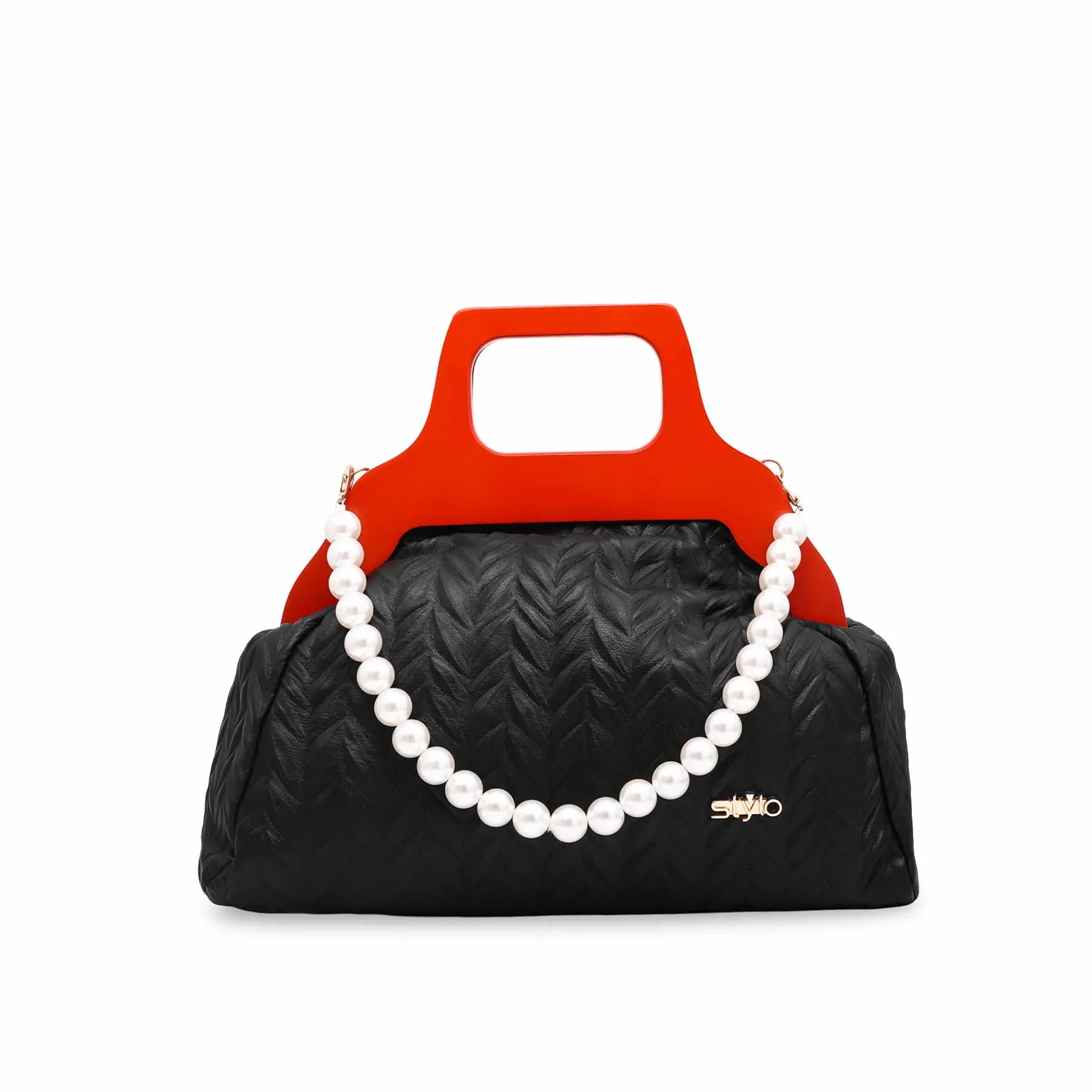 Black Formal Hand Bag P36063