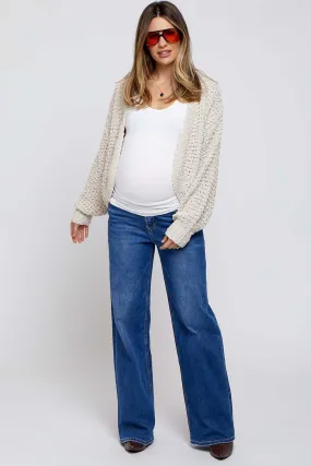 Blue Relaxed Maternity Jeans