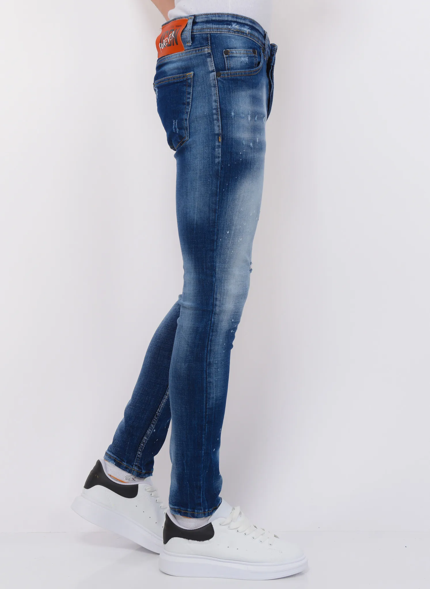 Blue Stone Washed Jeans Man Slim Fit | NEW |