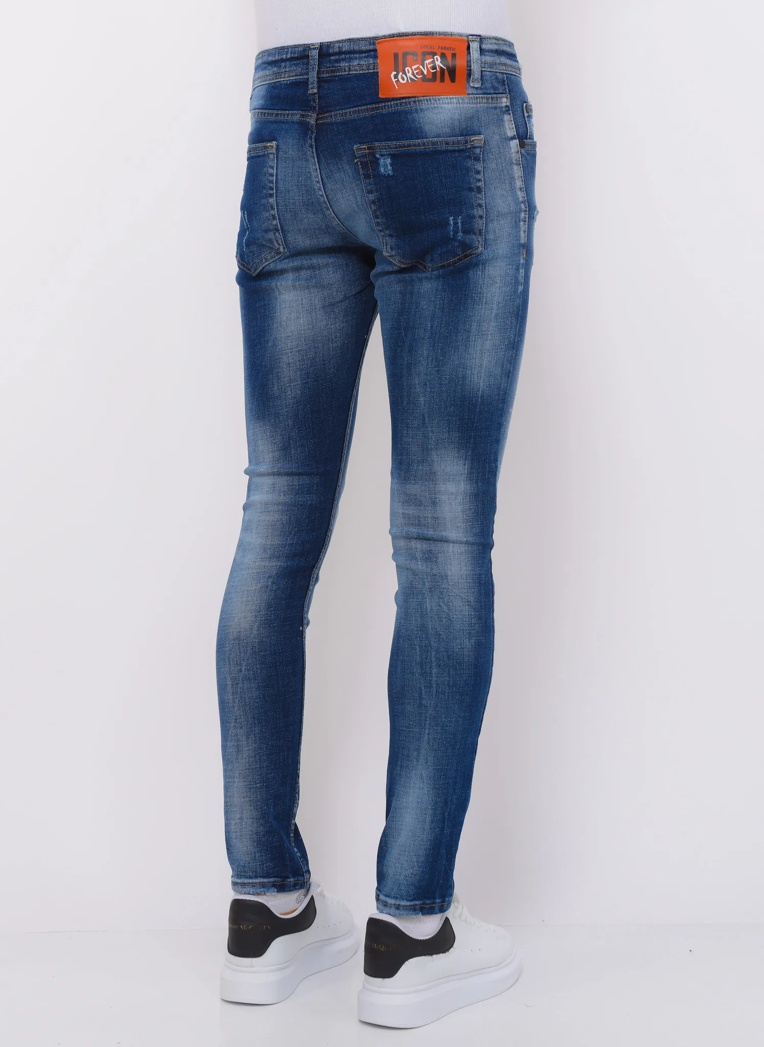 Blue Stone Washed Jeans Man Slim Fit | NEW |