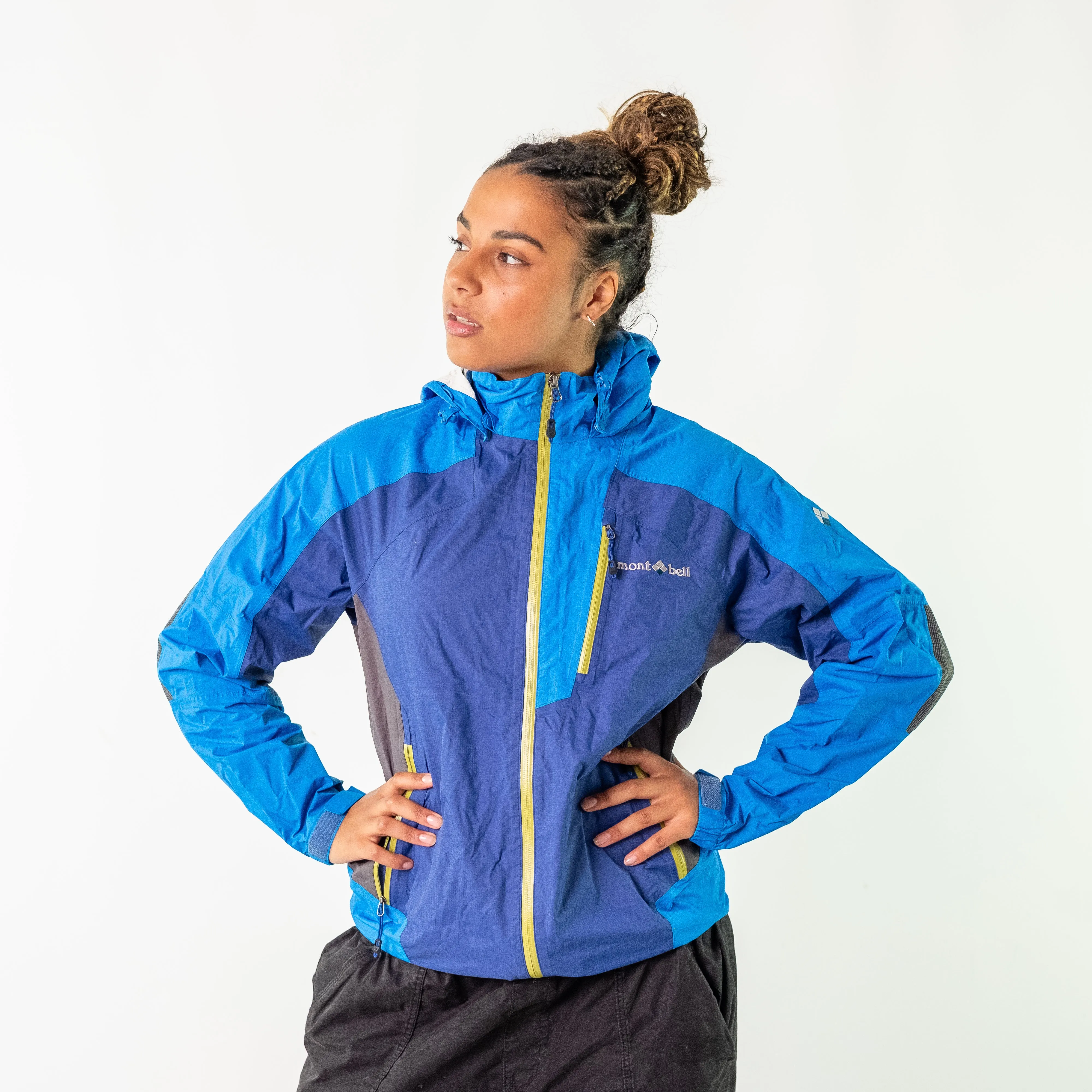 Blue y2ks Montbell 100 Light Rain Jacket (L)