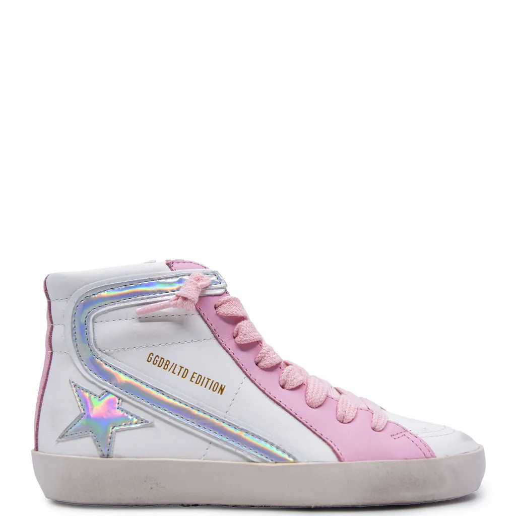 Bonpoint x Golden Goose Iridescent Pink Hi Top Sneaker