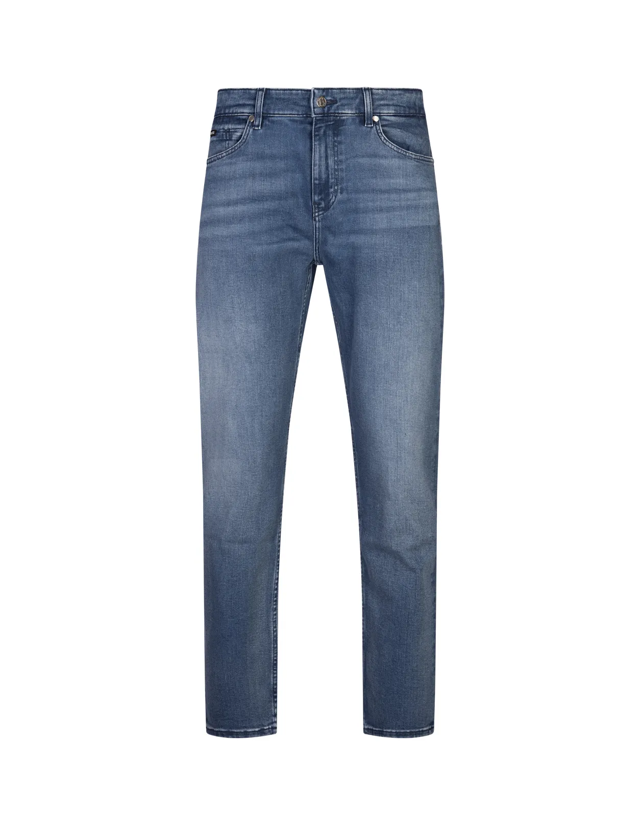 BOSS Regular Fit Maine Jeans In Blue Denim