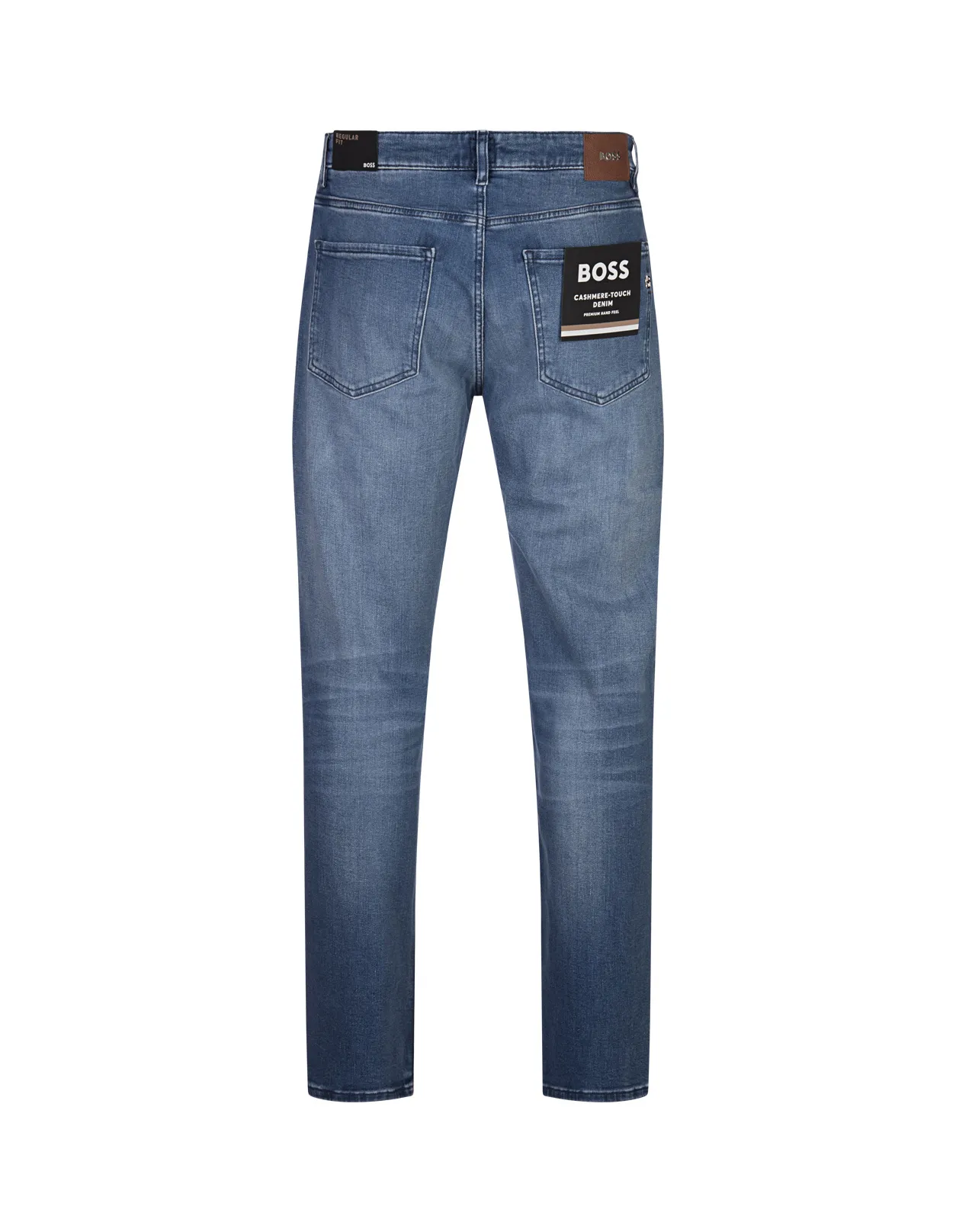 BOSS Regular Fit Maine Jeans In Blue Denim