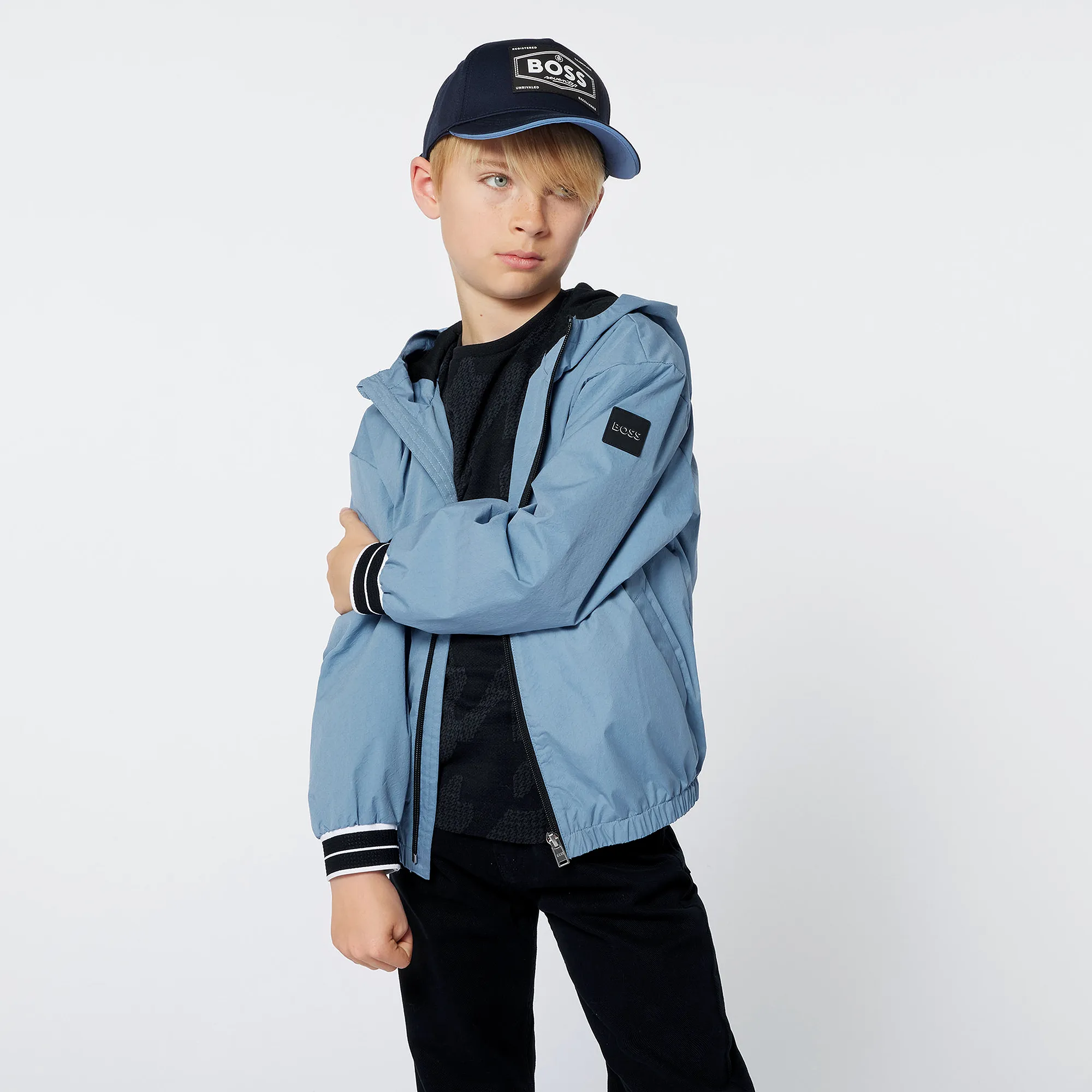 Boys Blue Windbreaker Jacket