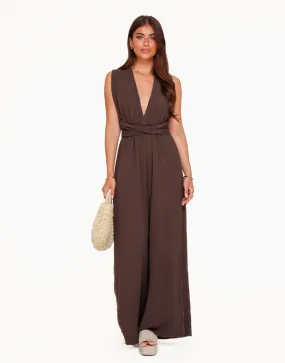 Bruine Halter - Jumpsuit