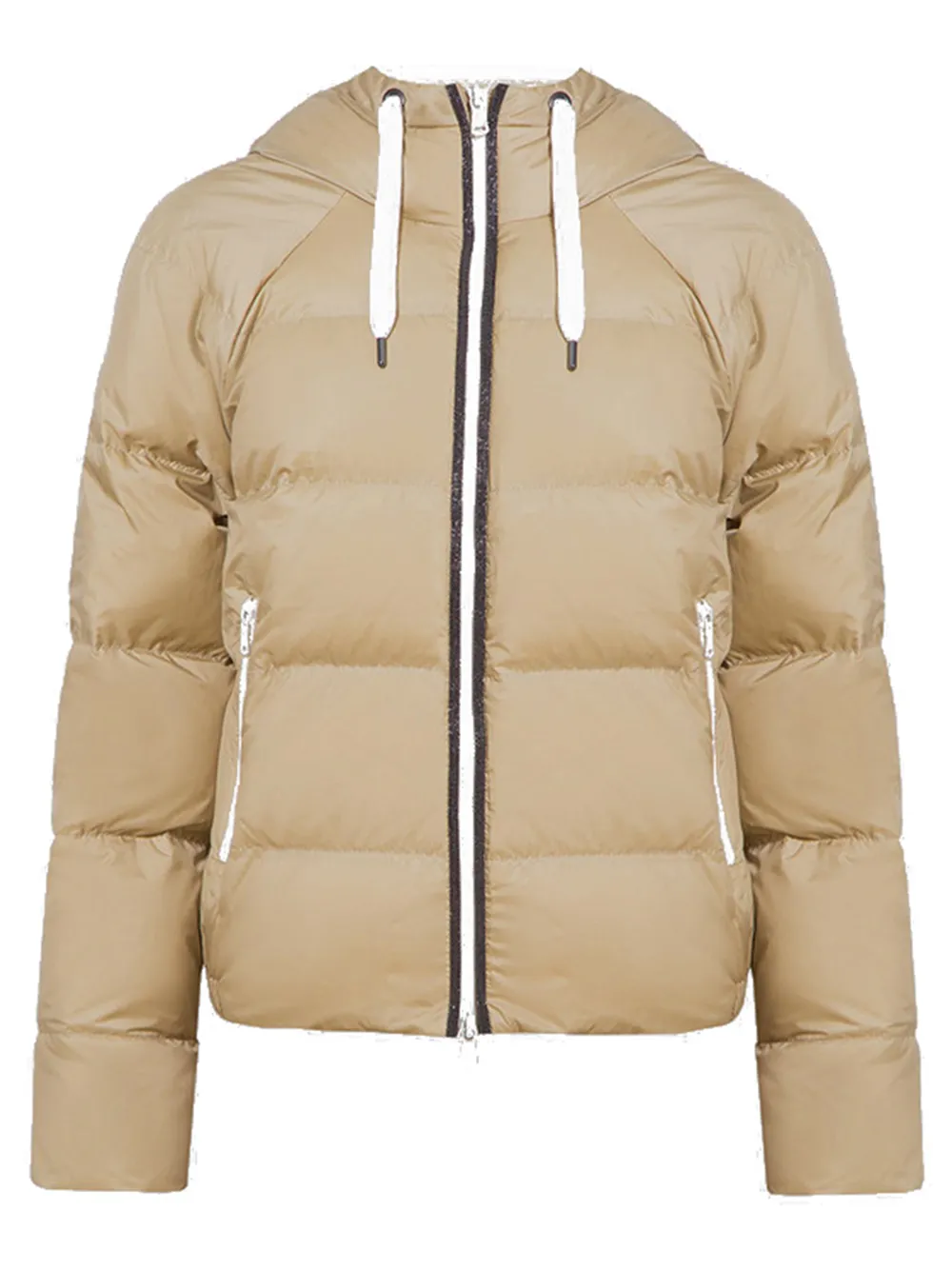 Brunello Cucinelli Padded Jacket with Hood Gold | Luxury and style at your fingertips