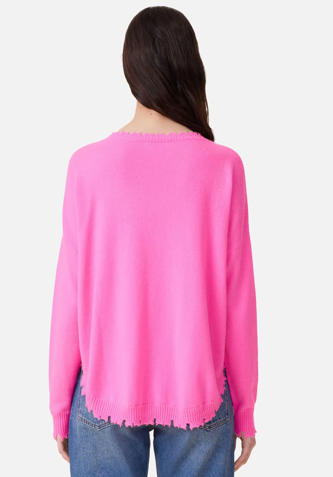 C NECK SWEATER 2319 ROSE LOTUS