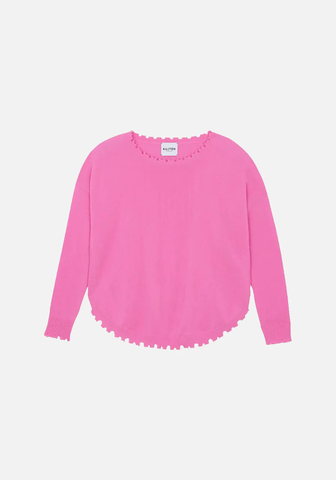 C NECK SWEATER 2319 ROSE LOTUS