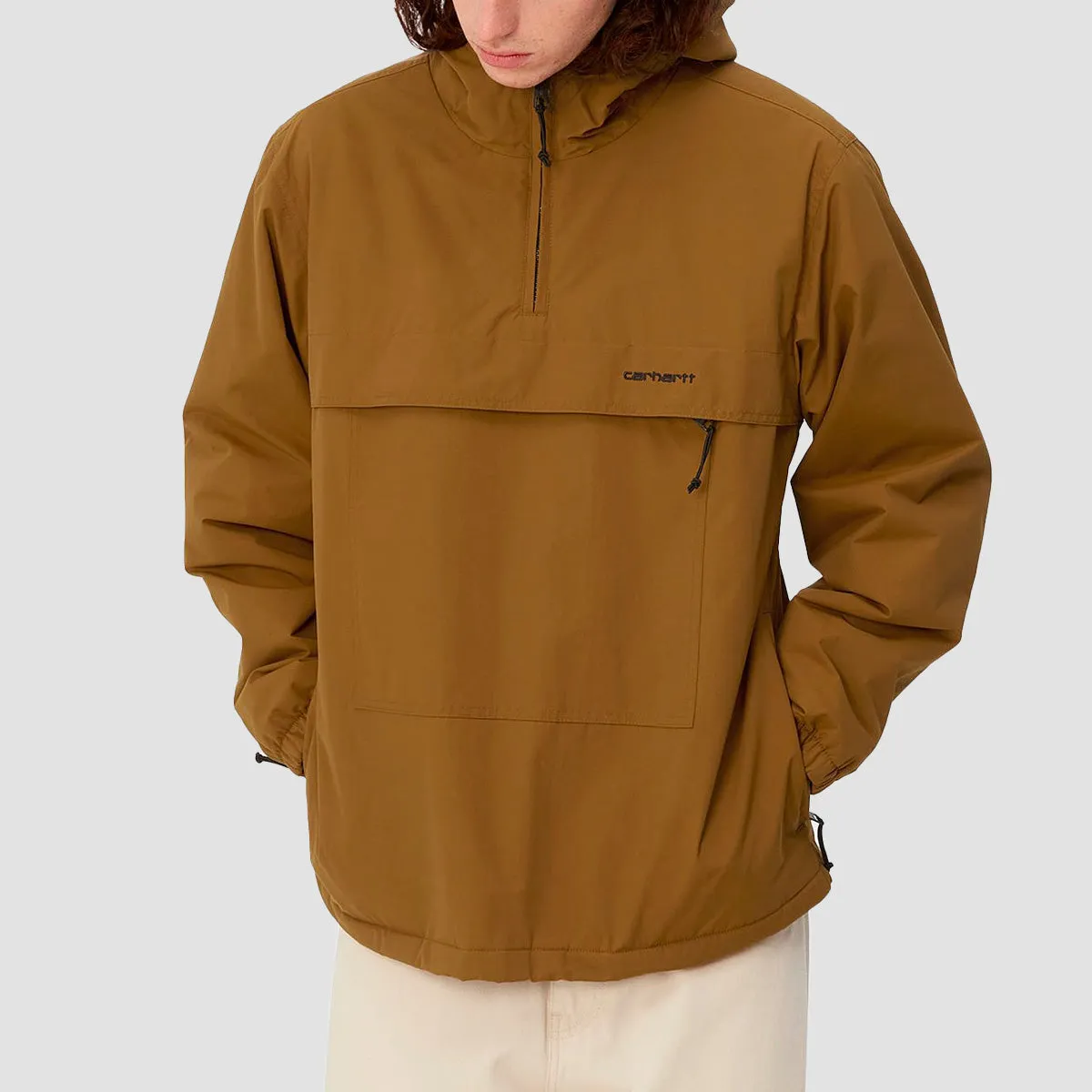 Carhartt WIP Windbreaker Pullover Jacket Deep Hamilton Brown/Black