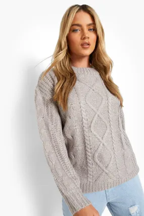 Chunky Cable Knit Sweater