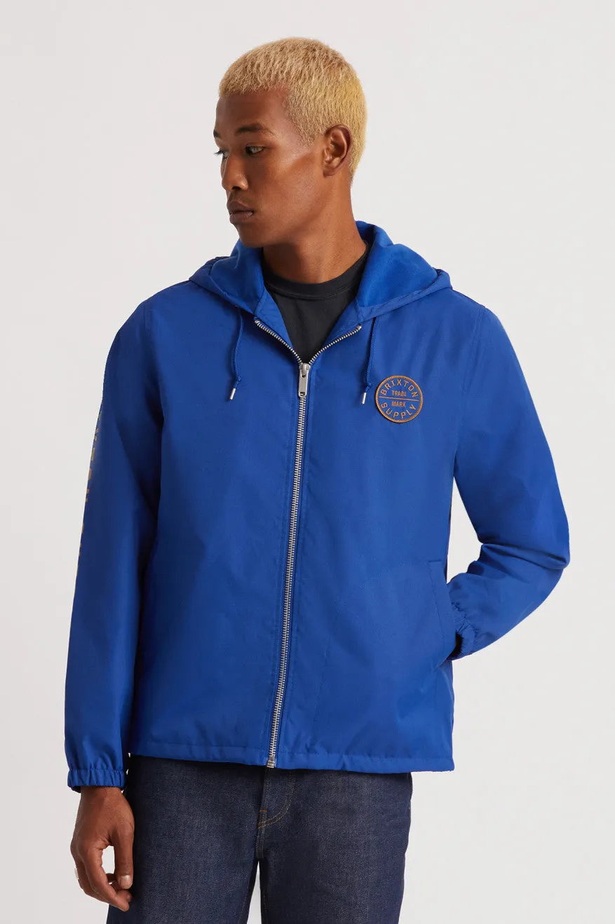 Claxton Oath Zip Hood Jacket - Mineral Blue