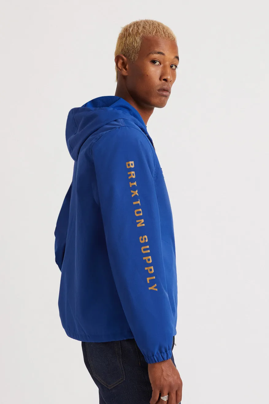 Claxton Oath Zip Hood Jacket - Mineral Blue