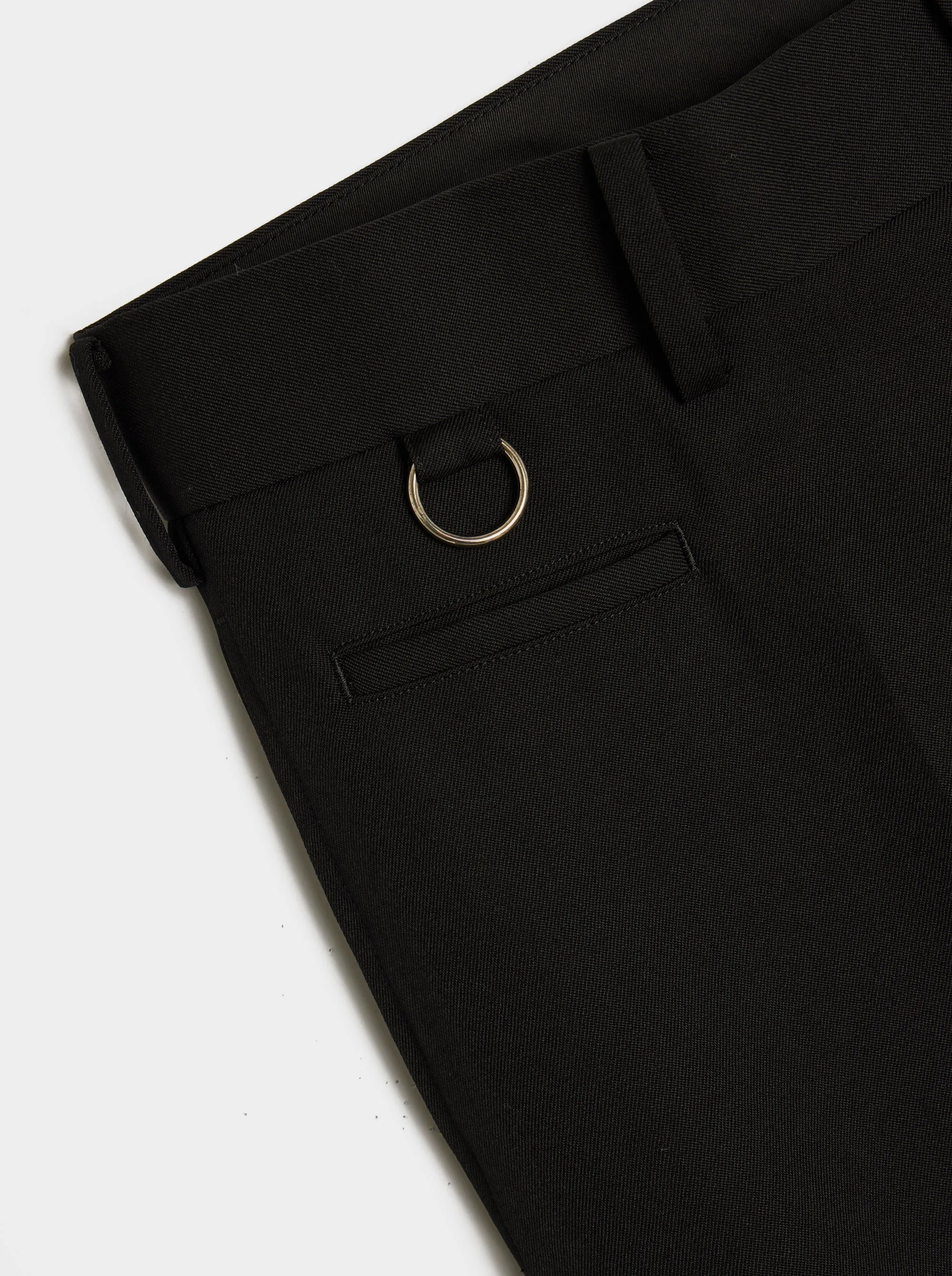 D Ring Trouser, Black