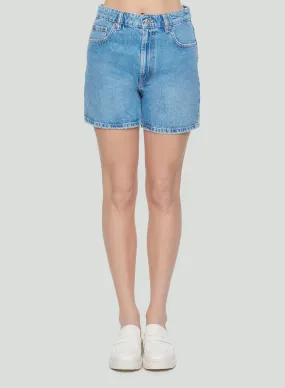 Dex High Rise Short In Med/Light Blue Wash