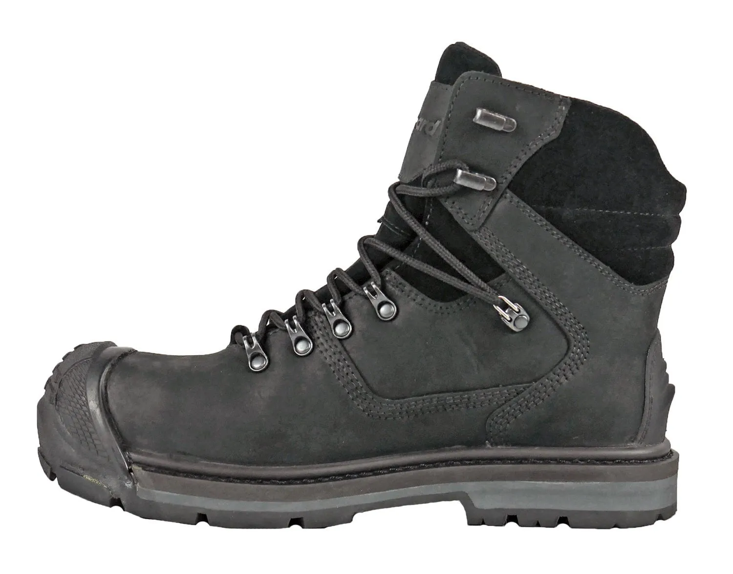 DieHard Mens Valiant Black Leather Full-Grain Oiled Work Boots