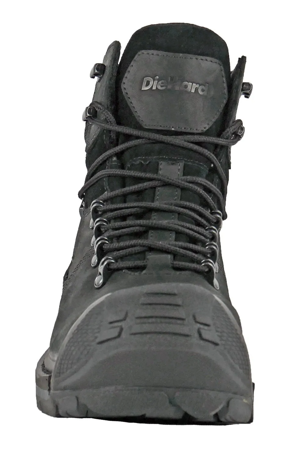 DieHard Mens Valiant Black Leather Full-Grain Oiled Work Boots