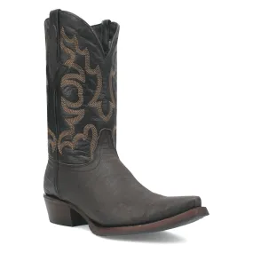 Dingo Mens The Duke Black Leather Cowboy Boots