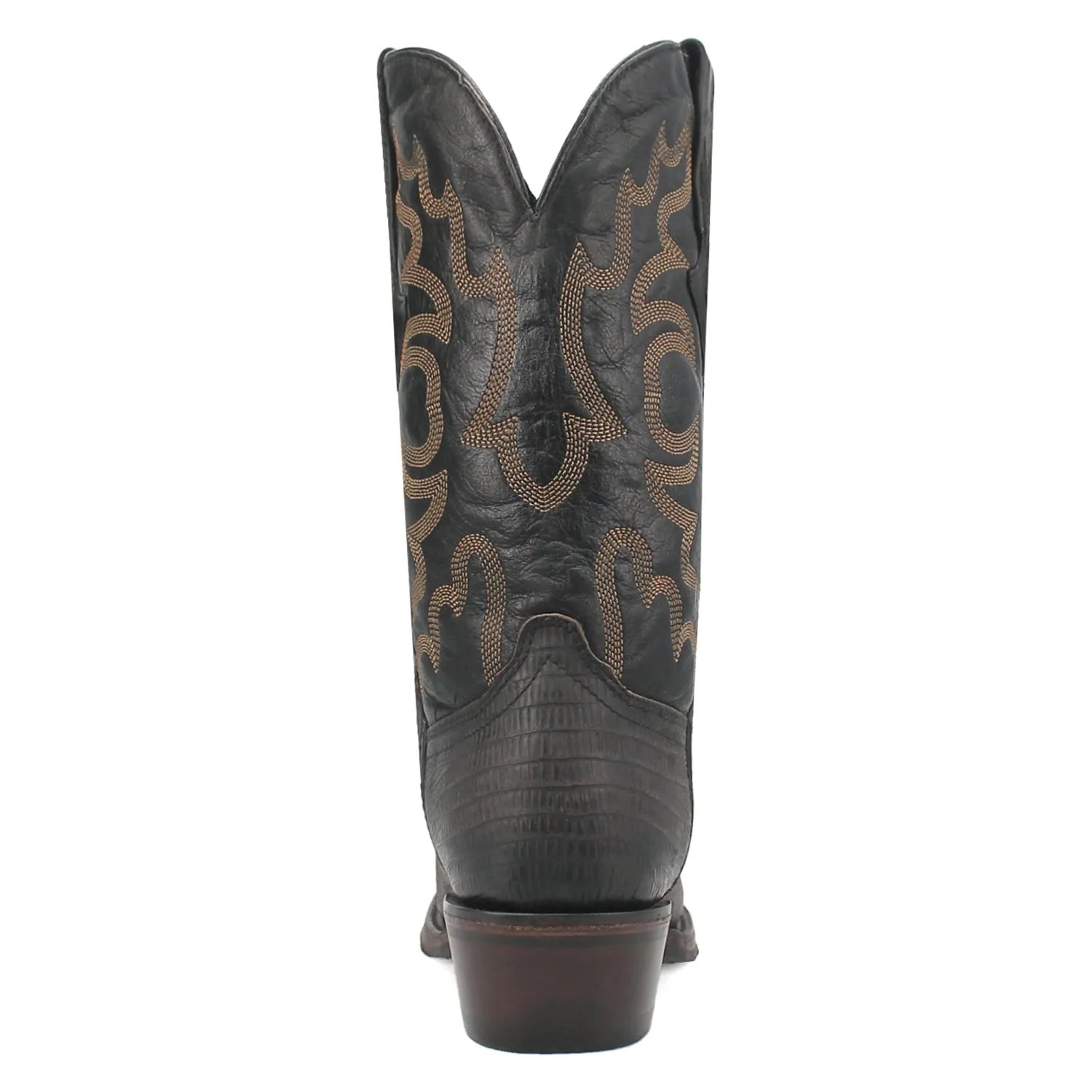 Dingo Mens The Duke Black Leather Cowboy Boots