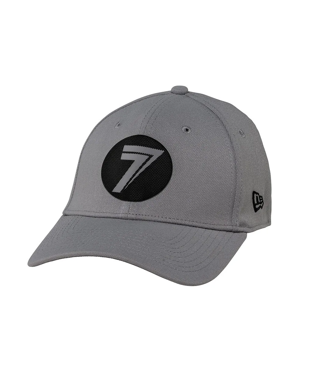 Dot Stretch-Fit Hat - Gray/Black