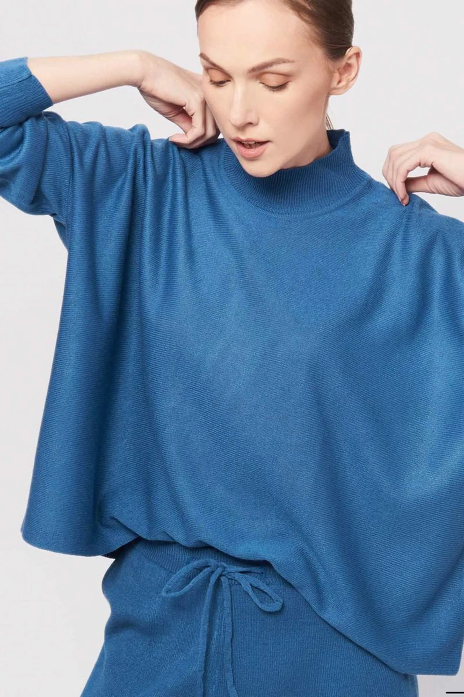 Dusty Blue Cropped Sweater