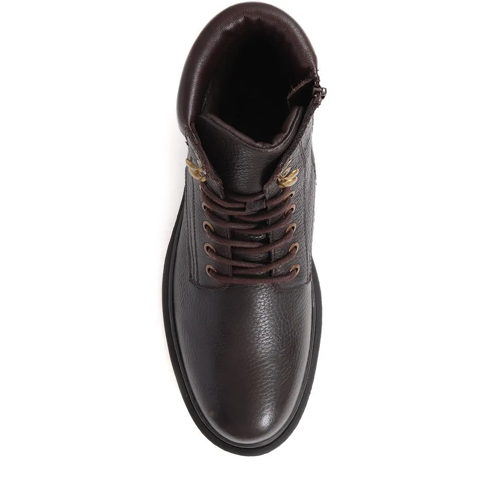 Elio Leather Lace Up Boots - ELIO / 324 398