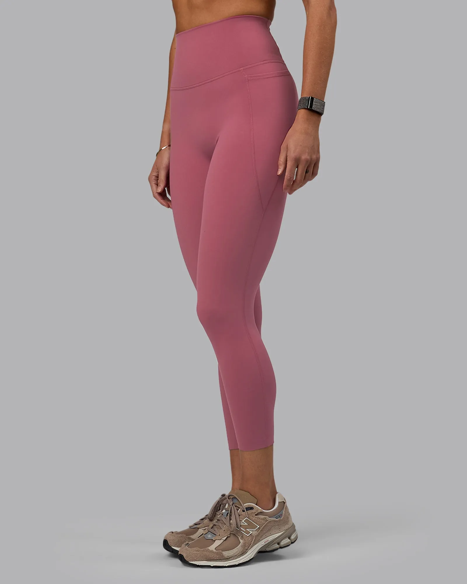 Elixir 7/8 Length Leggings With Pockets - Mauve Haze